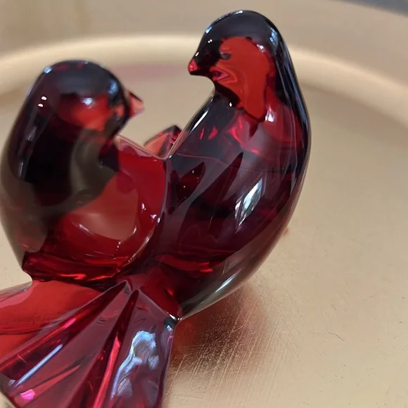 Baccarat バカラ 鳩 Loving Doves フィギュリン バカラ クリスタル ハト 鳩 鳥 クリア 2100916 Baccarat Loving